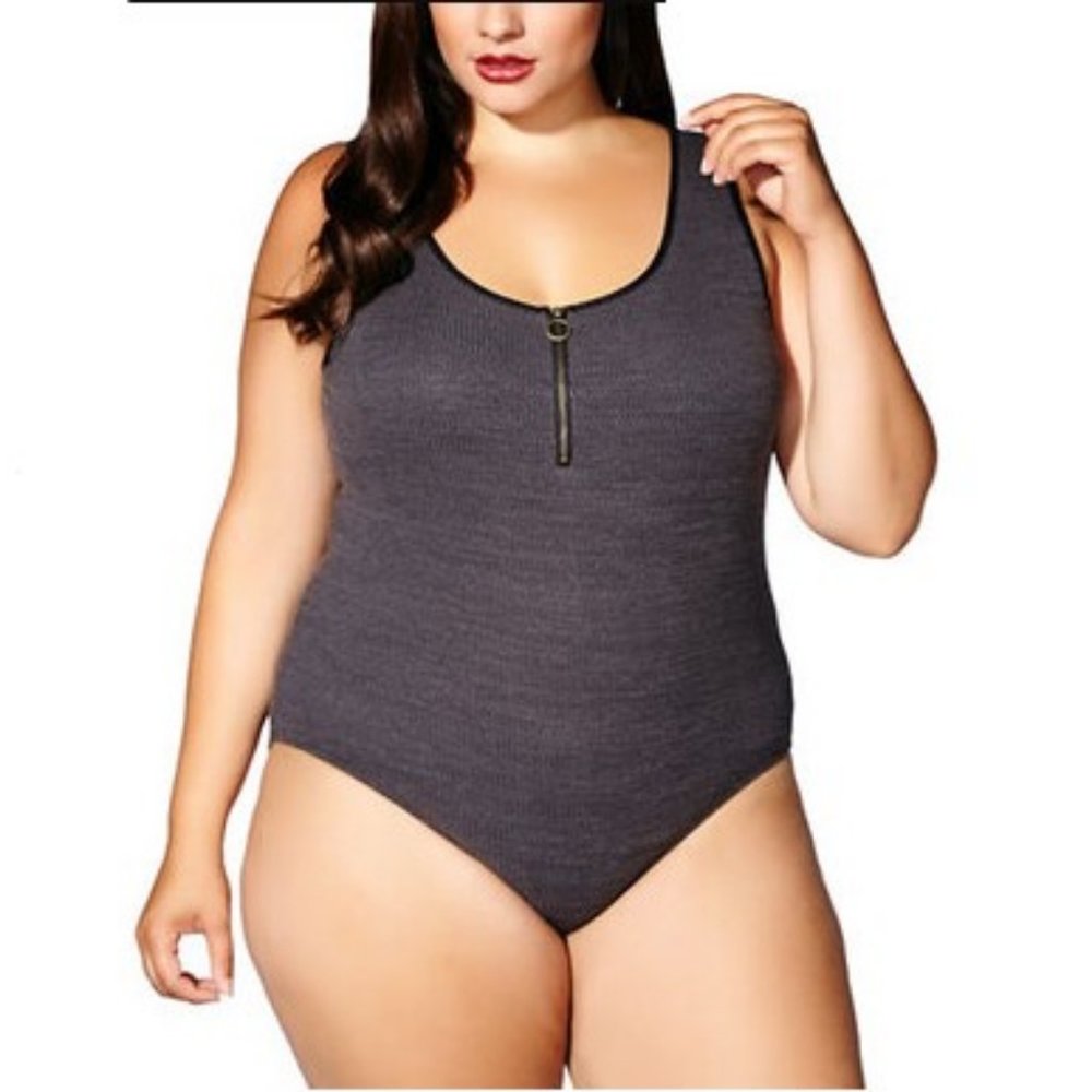 Mom by Tess Holiday Plus Size Bodysuit Tank Top